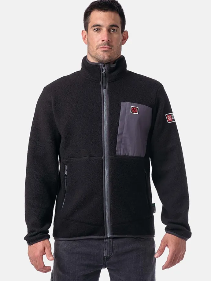 Fleecejacke "Harcourt" in Schwarz