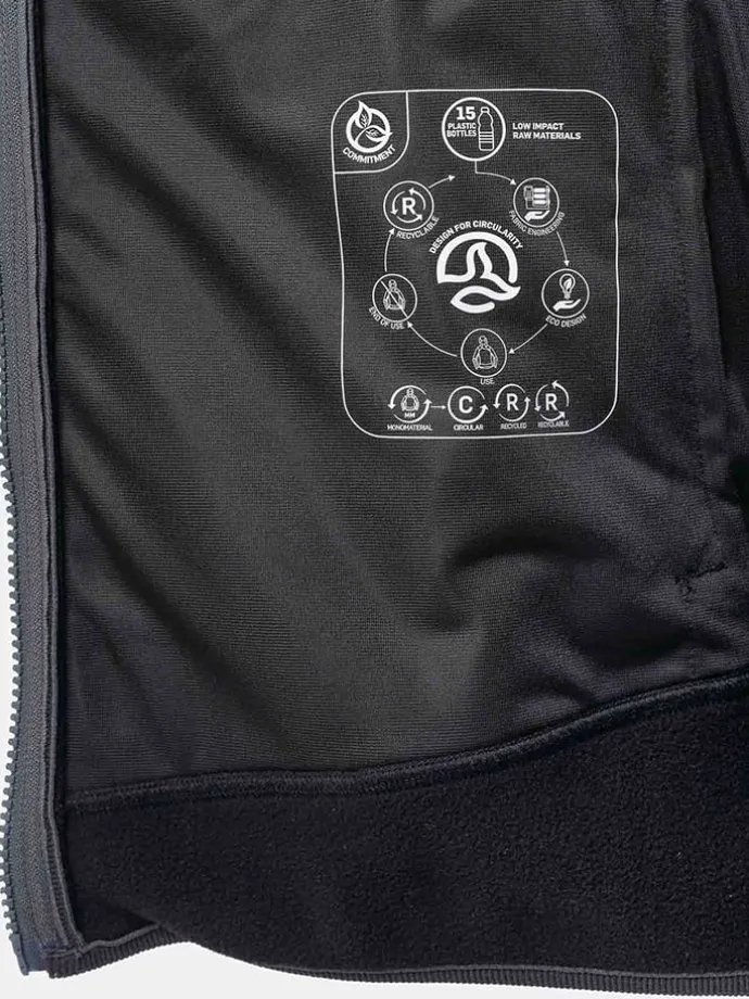 Fleecejacke "Harcourt" in Schwarz