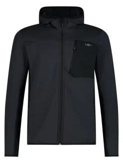 Fleecejacke in Anthrazit/ Schwarz