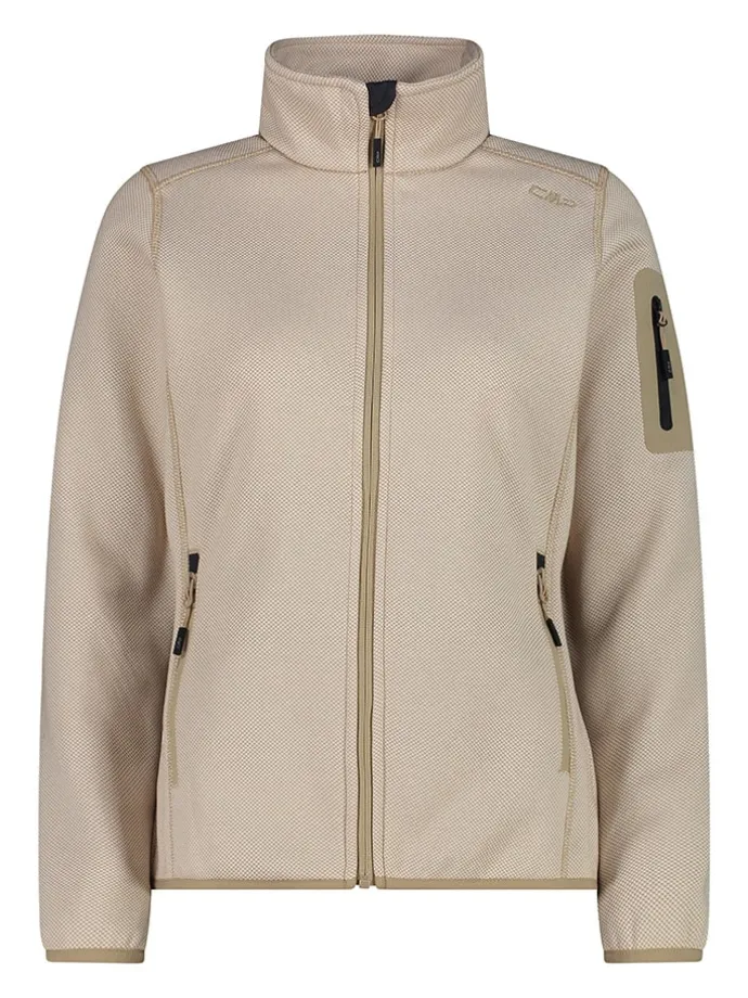 Fleecejacke in Beige