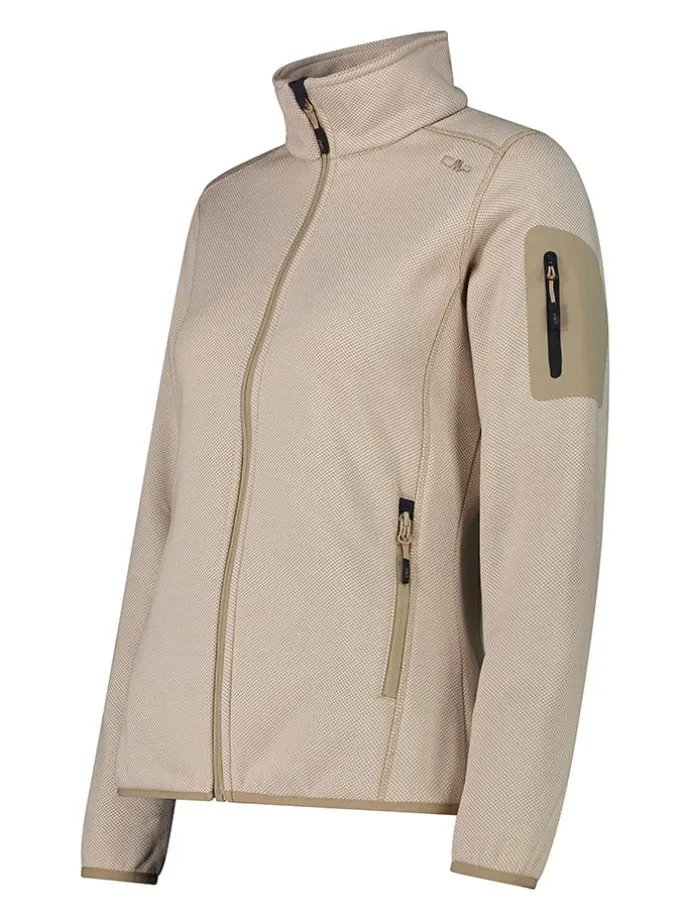 Fleecejacke in Beige