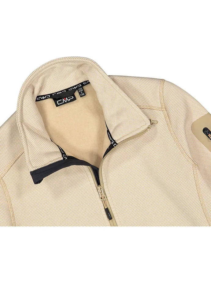 Fleecejacke in Beige