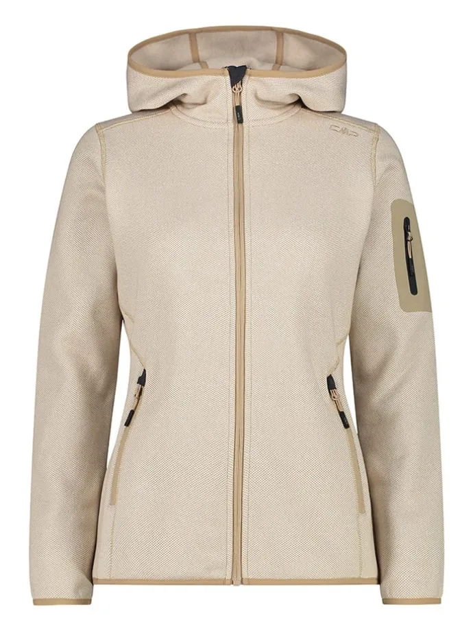 Fleecejacke in Beige