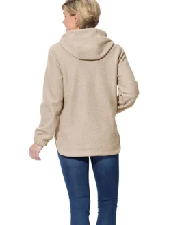 Fleecejacke in Beige