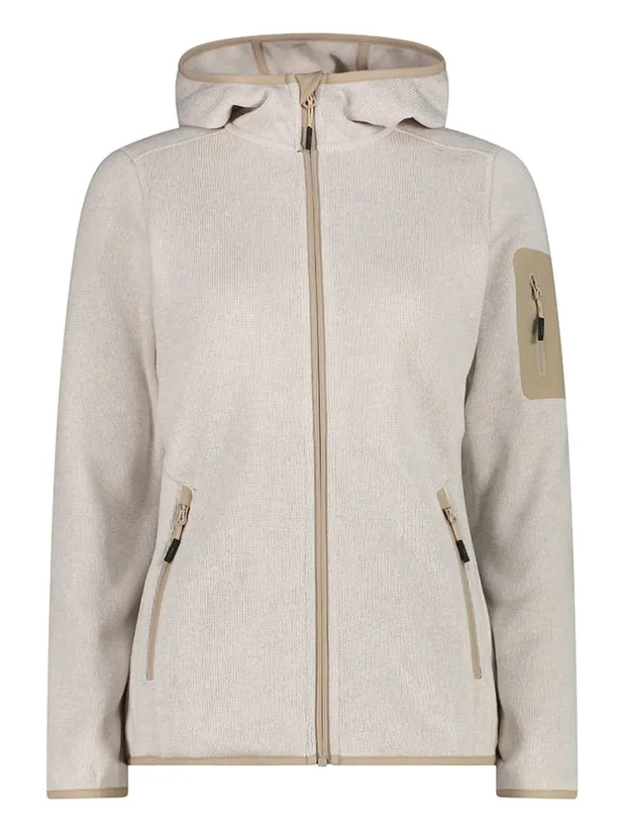 Fleecejacke in Beige