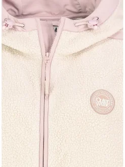 Fleecejacke in Creme/ Rosé