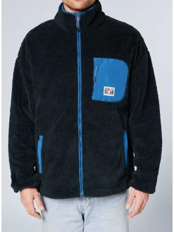 Fleecejacke in Dunkelblau/ Blau