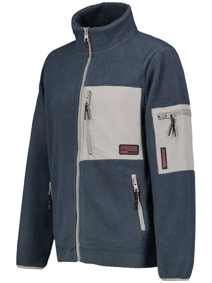 Fleecejacke in Dunkelblau