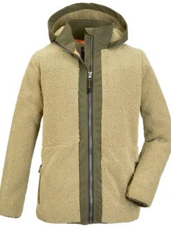 Fleecejacke in Hellbraun