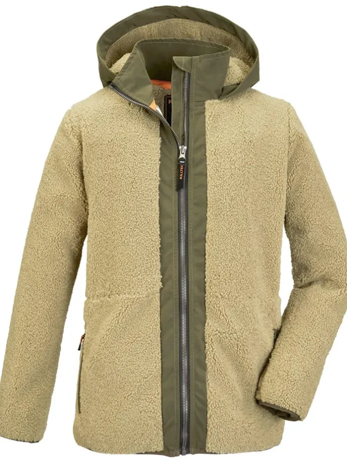 Fleecejacke in Hellbraun