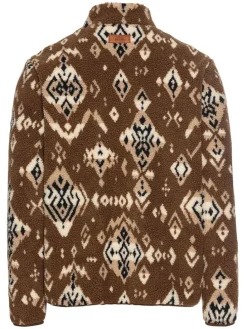 Fleecejacke in Hellbraun
