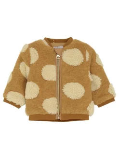 Fleecejacke in Hellbraun/ Beige