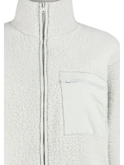Fleecejacke in Hellgrau