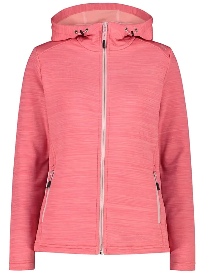 Fleecejacke in Lachs