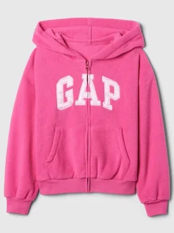 Fleecejacke in Pink