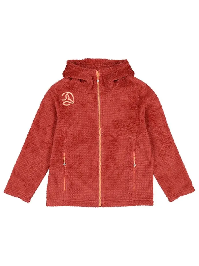 Fleecejacke in Rostrot