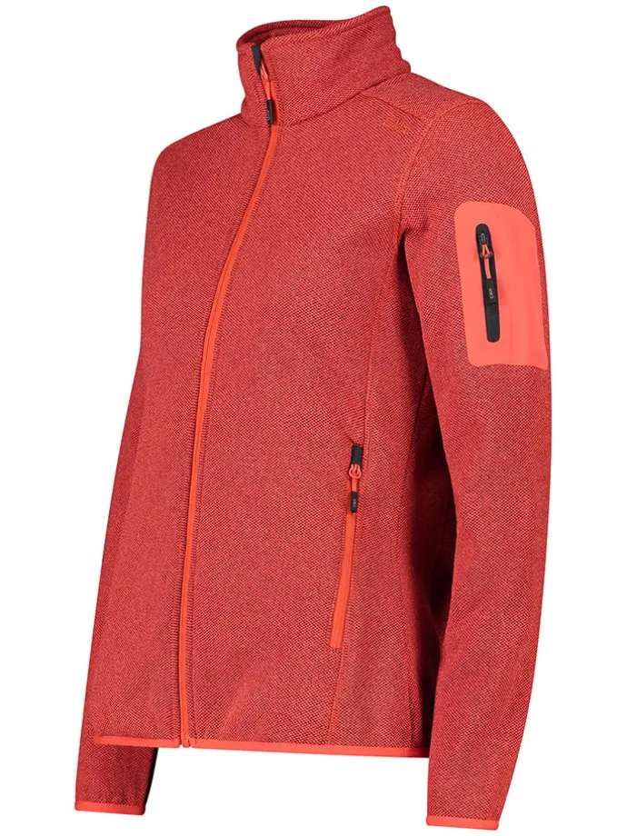 Fleecejacke in Rot