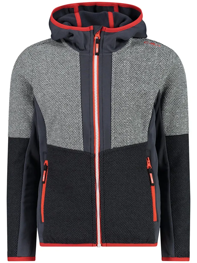Fleecejacke in Schwarz