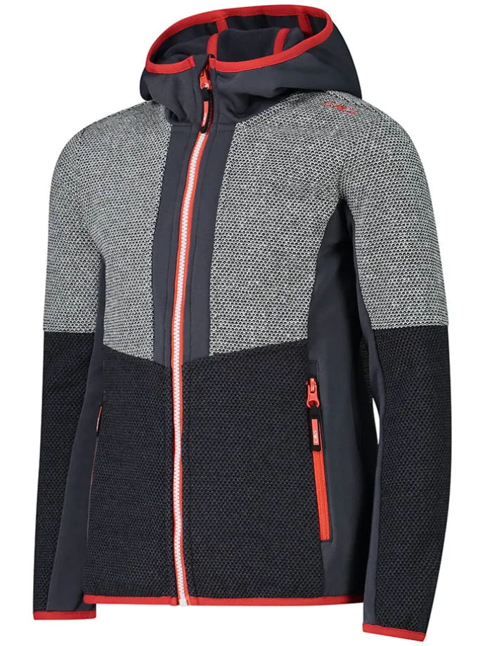 Fleecejacke in Schwarz