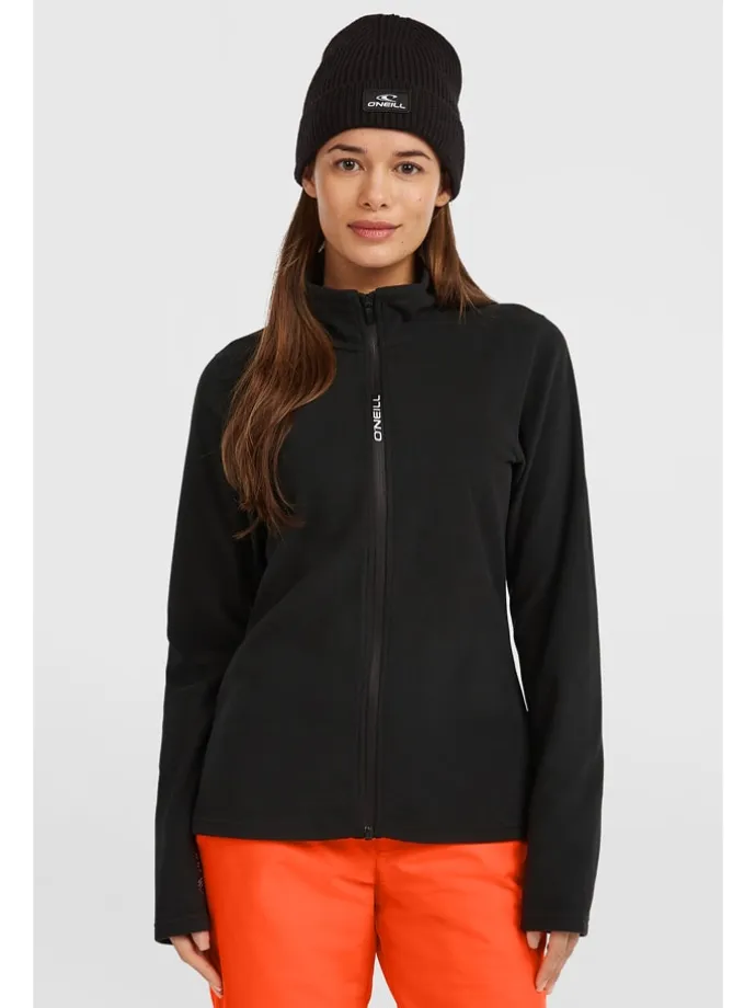 Fleecejacke in Schwarz