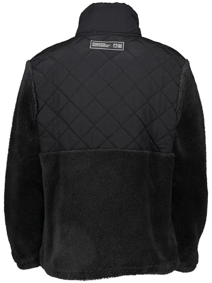 Fleecejacke in Schwarz