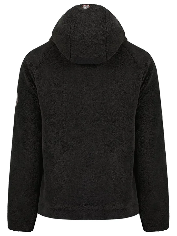 Fleecejacke in Schwarz