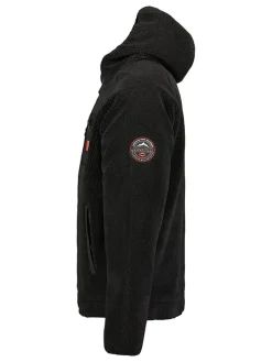 Fleecejacke in Schwarz