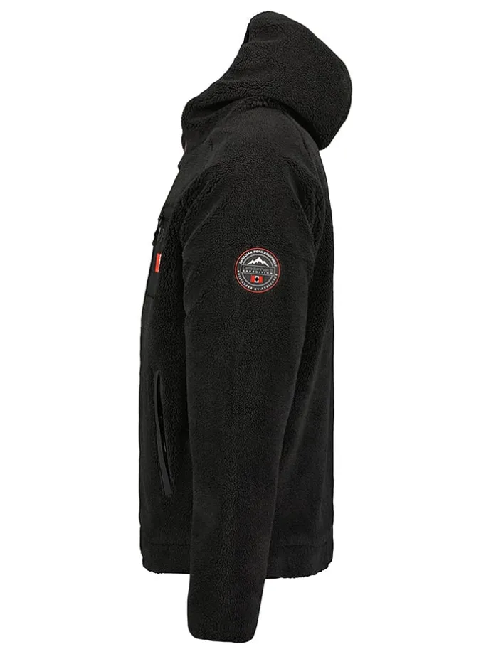 Fleecejacke in Schwarz