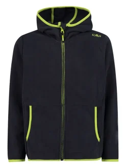 Fleecejacke in Schwarz
