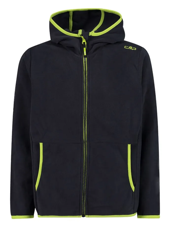 Fleecejacke in Schwarz