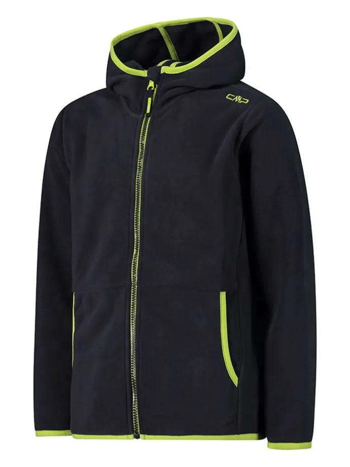 Fleecejacke in Schwarz