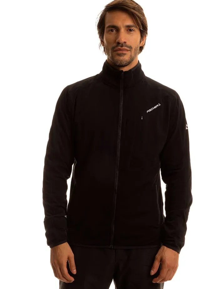 Fleecejacke in Schwarz