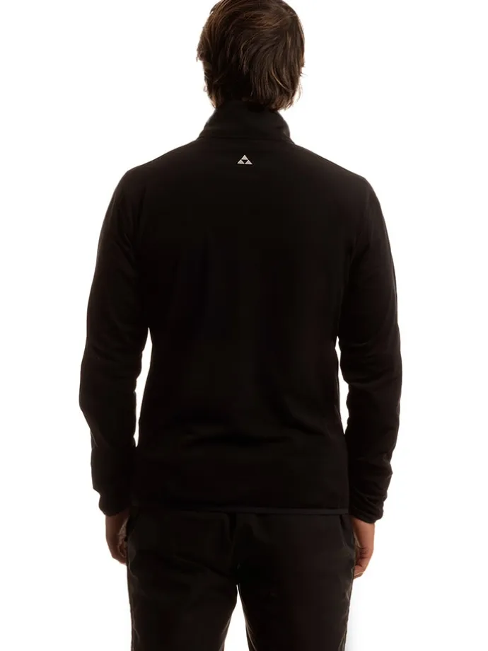Fleecejacke in Schwarz