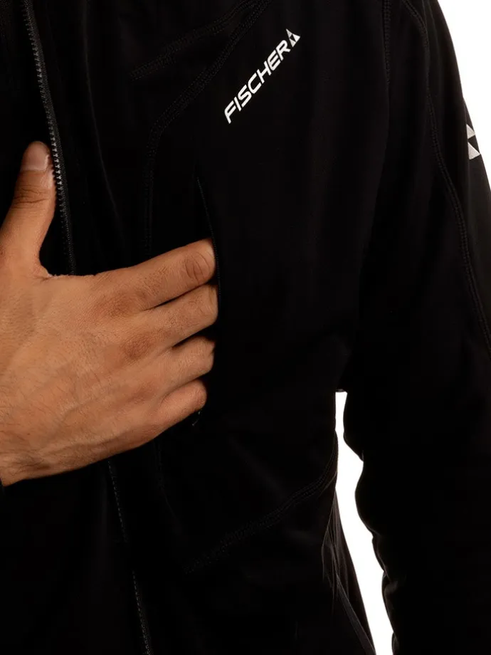 Fleecejacke in Schwarz