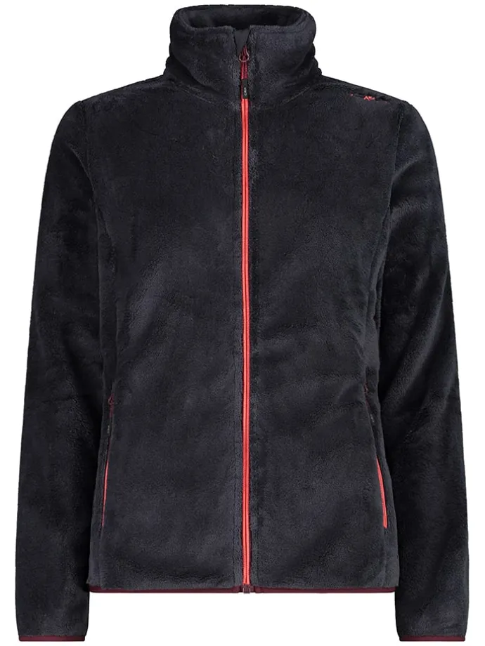 Fleecejacke in Schwarz