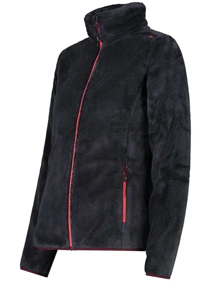 Fleecejacke in Schwarz