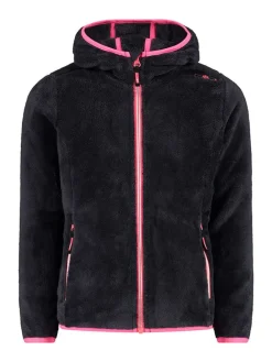 Fleecejacke in Schwarz