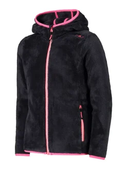 Fleecejacke in Schwarz