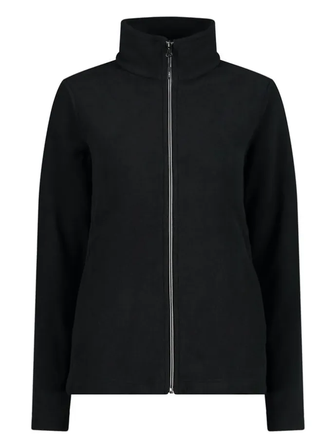 Fleecejacke in Schwarz