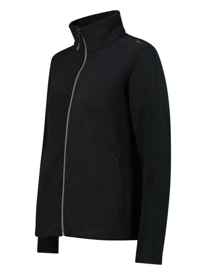 Fleecejacke in Schwarz