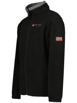 Fleecejacke in Schwarz