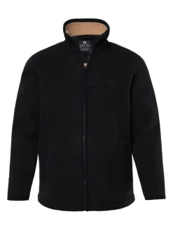 Fleecejacke in schwarz