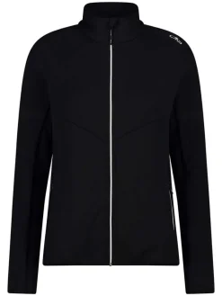 Fleecejacke in Schwarz