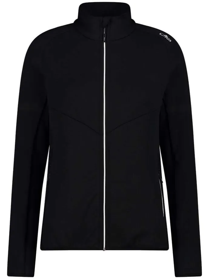 Fleecejacke in Schwarz