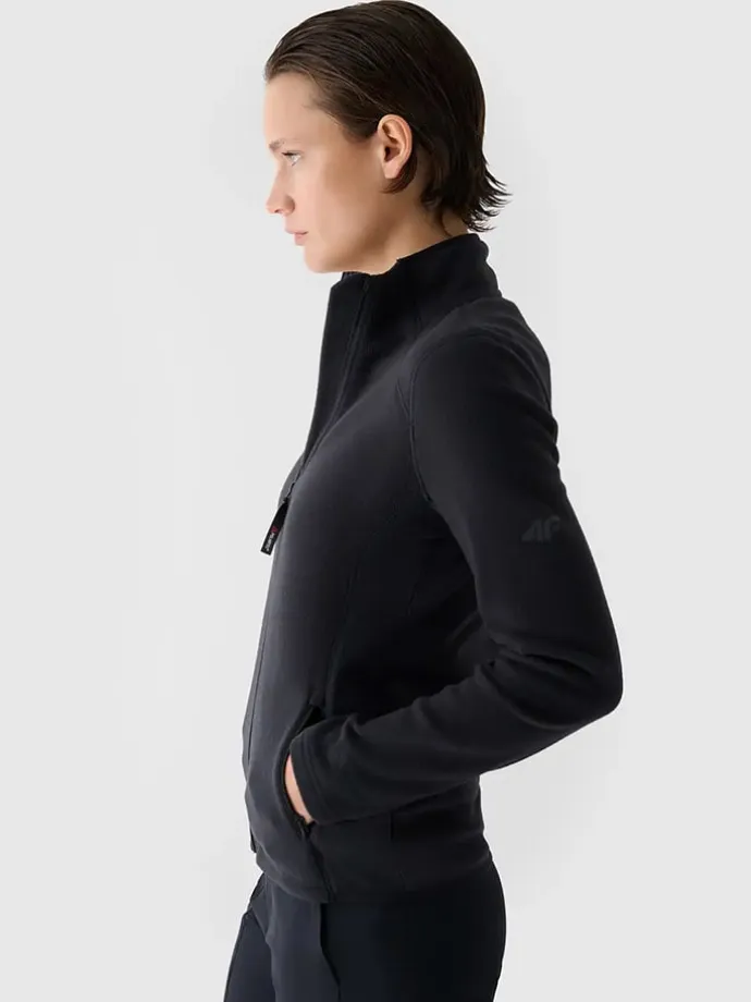 Fleecejacke in Schwarz