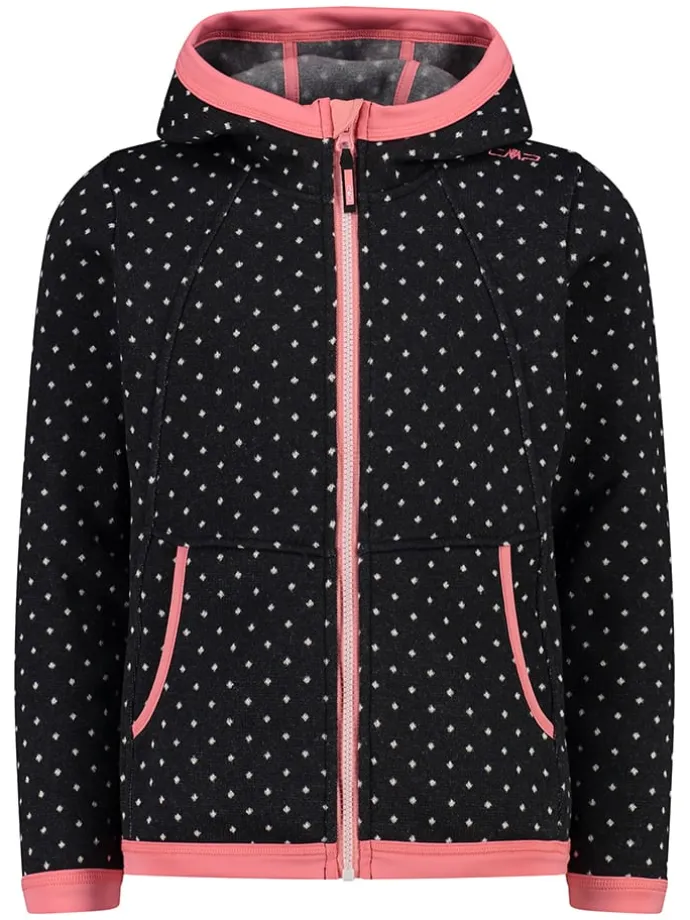 Fleecejacke in Schwarz