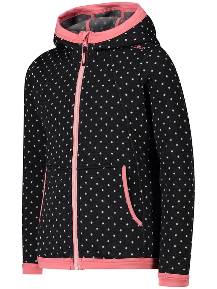 Fleecejacke in Schwarz