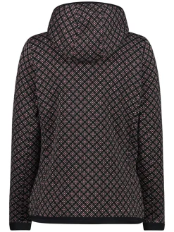Fleecejacke in Schwarz/ Bunt