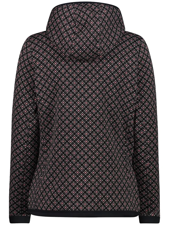 Fleecejacke in Schwarz/ Bunt