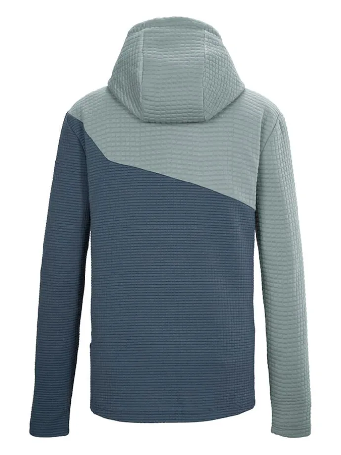 Fleecejacke "Kos" in Türkis/ Dunkelblau